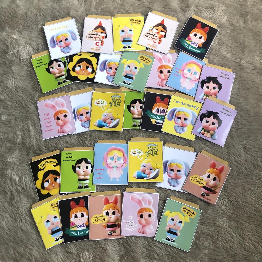 

30 PCS NON 3D TEMA KARAKTER CRYBABY & LABUBU AMPLOP LEBARAN HARI RAYA IDUL FITRI PREMIUM