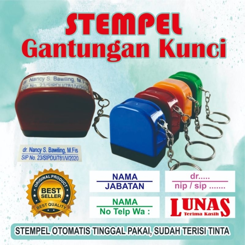 

stempel gantungan kunci/stempel murah/stempel dokter/stempel lunas