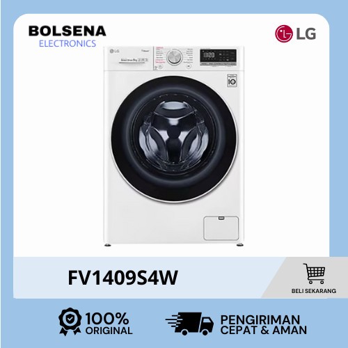 Mesin Cuci LG FV1409S4W Front Loading 9 Kg Putih