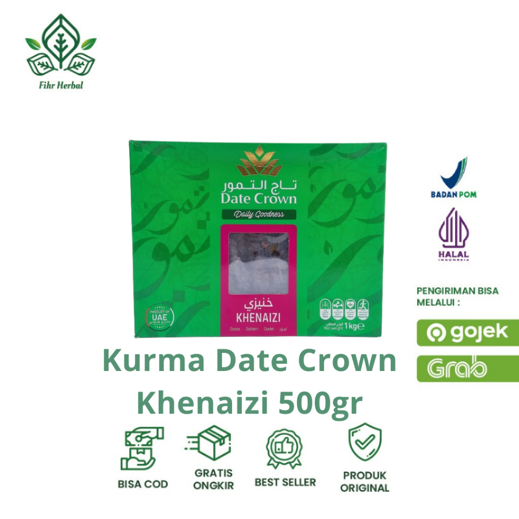 

Kurma Date Crown Khenaizi Khenazi 500gr