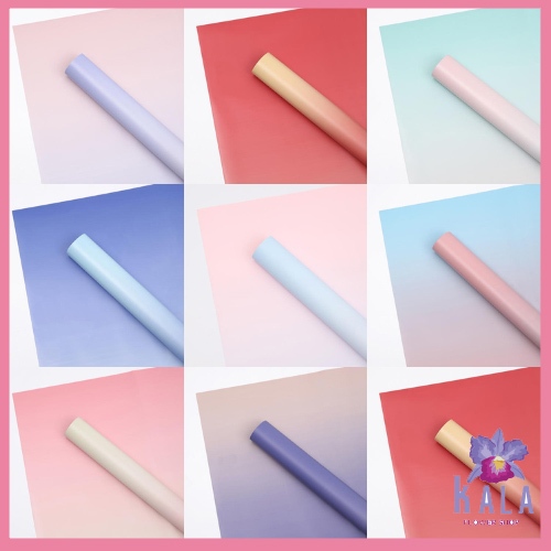 

Flower Wrapping Rainbow Waterproof Cellophane Kertas Buket Pembungkus Bunga Ecer KB6174