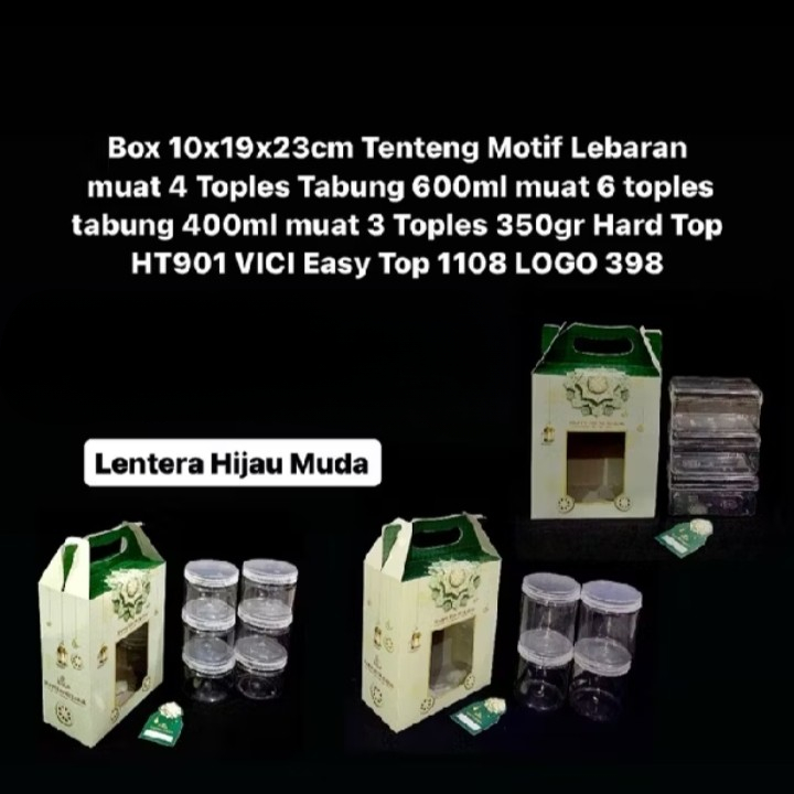 

Dus Tenteng Lebaran Lentera Hijau Muda 10 x 19 x 23 cm