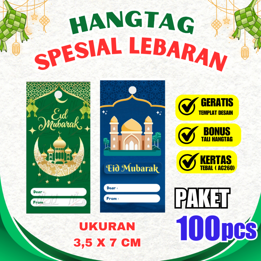 

Label Hangtag Baju / Hang Tag Custom / Hang Tag Premium / PAKET HANGTAG ISI 100 PCS