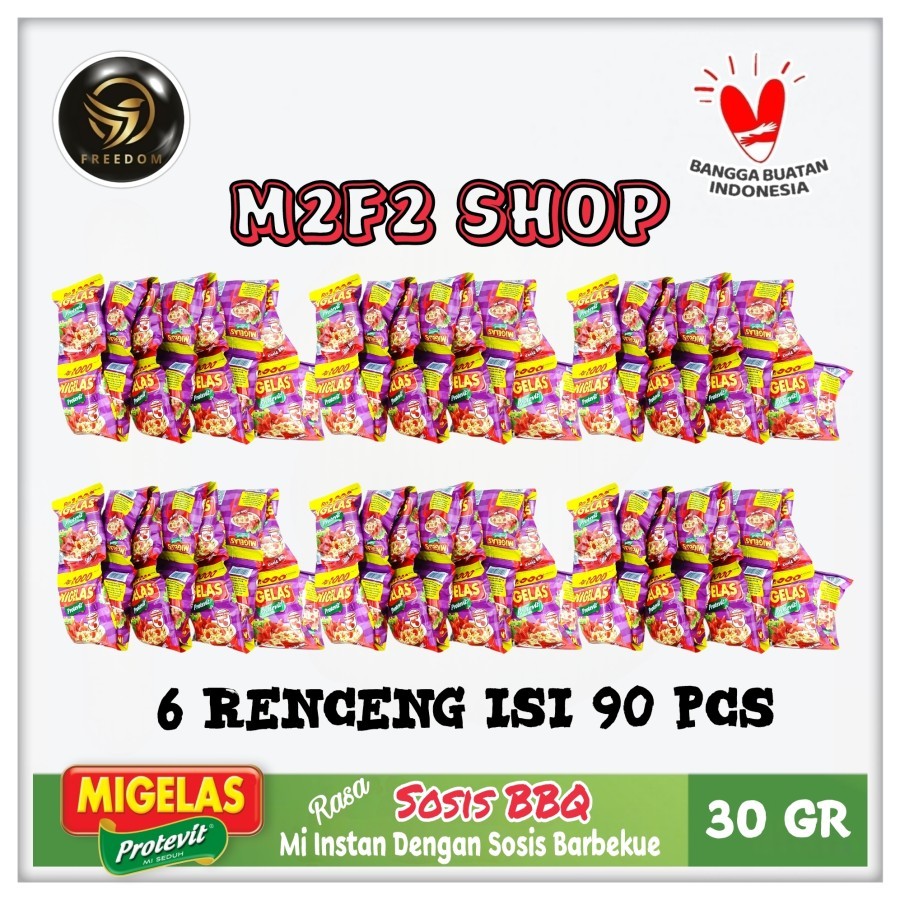 

MIGELAS Protevit Mie Gelas Seduh Kuah Rasa Sosis BBQ Sachet - 30 gr (Kemasan 6 Renceng)