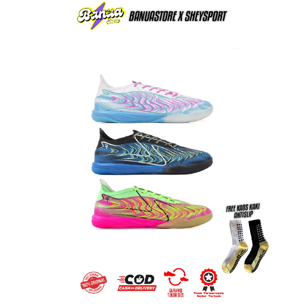 SEPATU FUTSAL SPECS REACTO DEVIANT PRO IN - FREE KAOS KAKI