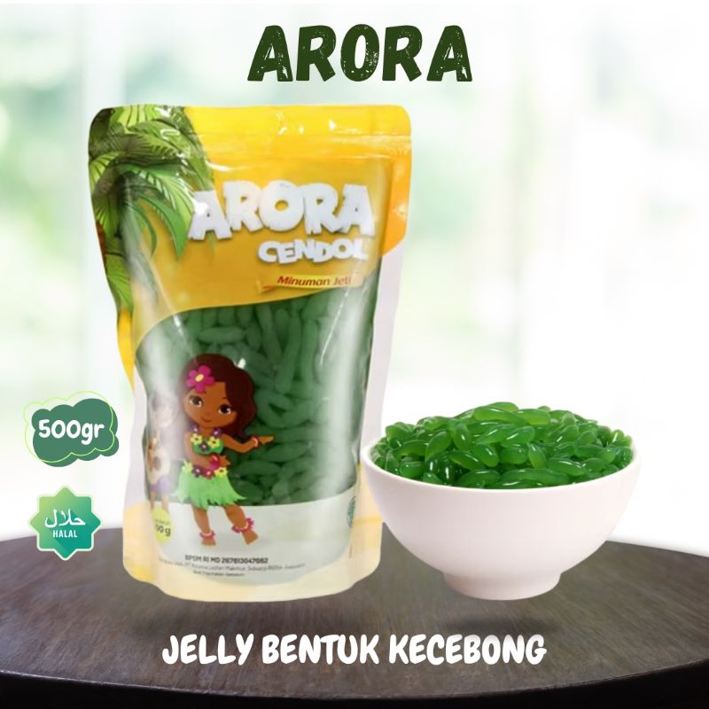 

READY ARORA JELLY CENDOL BENTUK KECEBONG 1 PCS 500gr