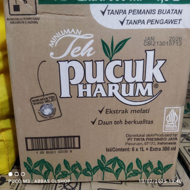 

Teh Pucuk satu karton 1,3liter