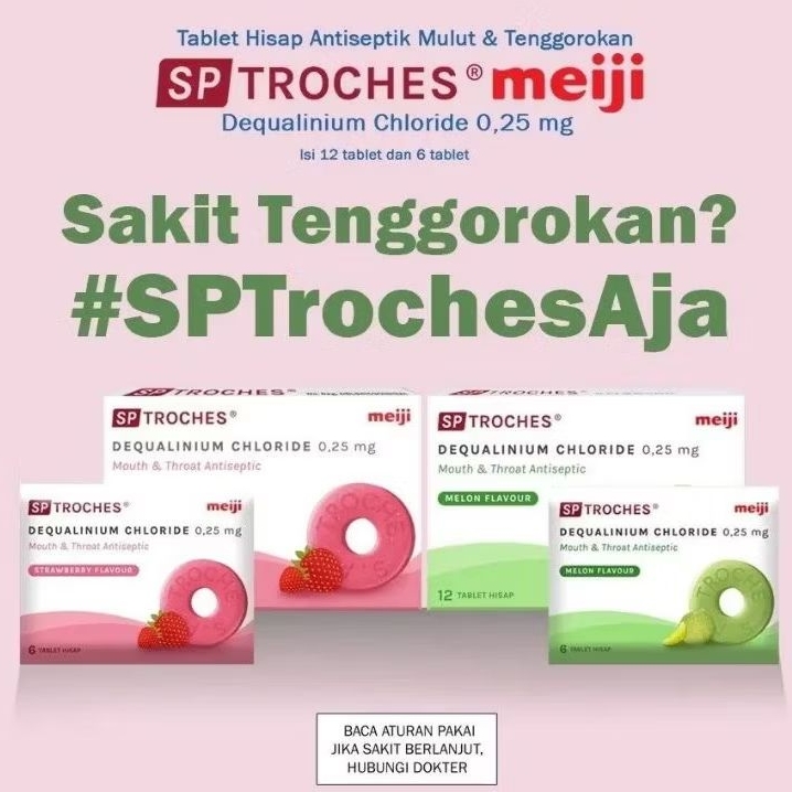SP Troches MEIJI Tablet obat sariawan dan sakit tenggorokan