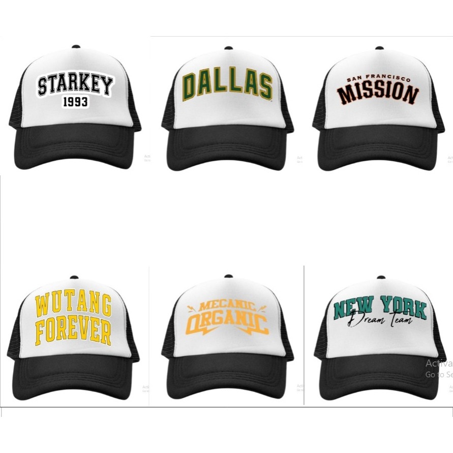 Topi Jaring Topi Mecanic Topi Wutang  Topi Mission Topi Dallas Topi Starkey Topi New York
