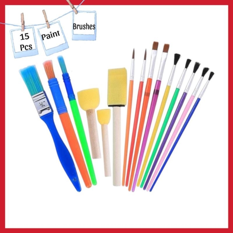 

15 SET KUAS ALAT MELUKIS LUKIS ART EDUKASI