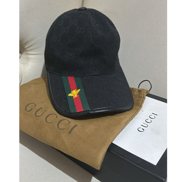 Gucci GG Baseball Cap Black Preloved