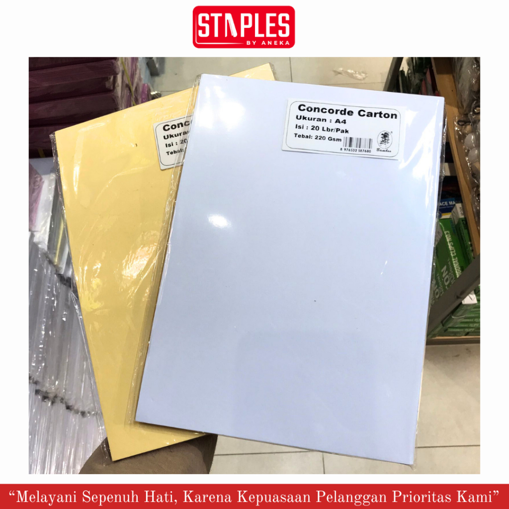 

Kertas Concord 220Gsm A4 Bamboo (20 lembar) / Kertas Piagam / Kertas Sertifikat