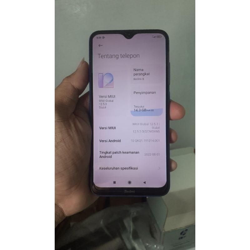 Redmi 8 Second Normal 4/64 (Hp second Ori/Hp bekas Original)