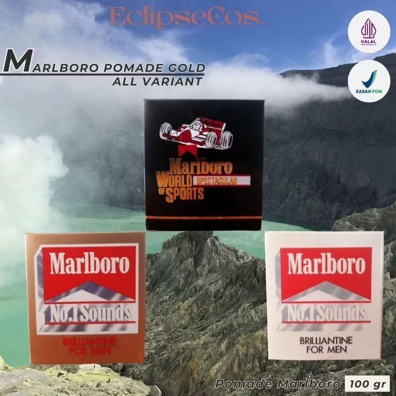 POMADE MARLBORO GOLD HITAM PUTIH 100GR