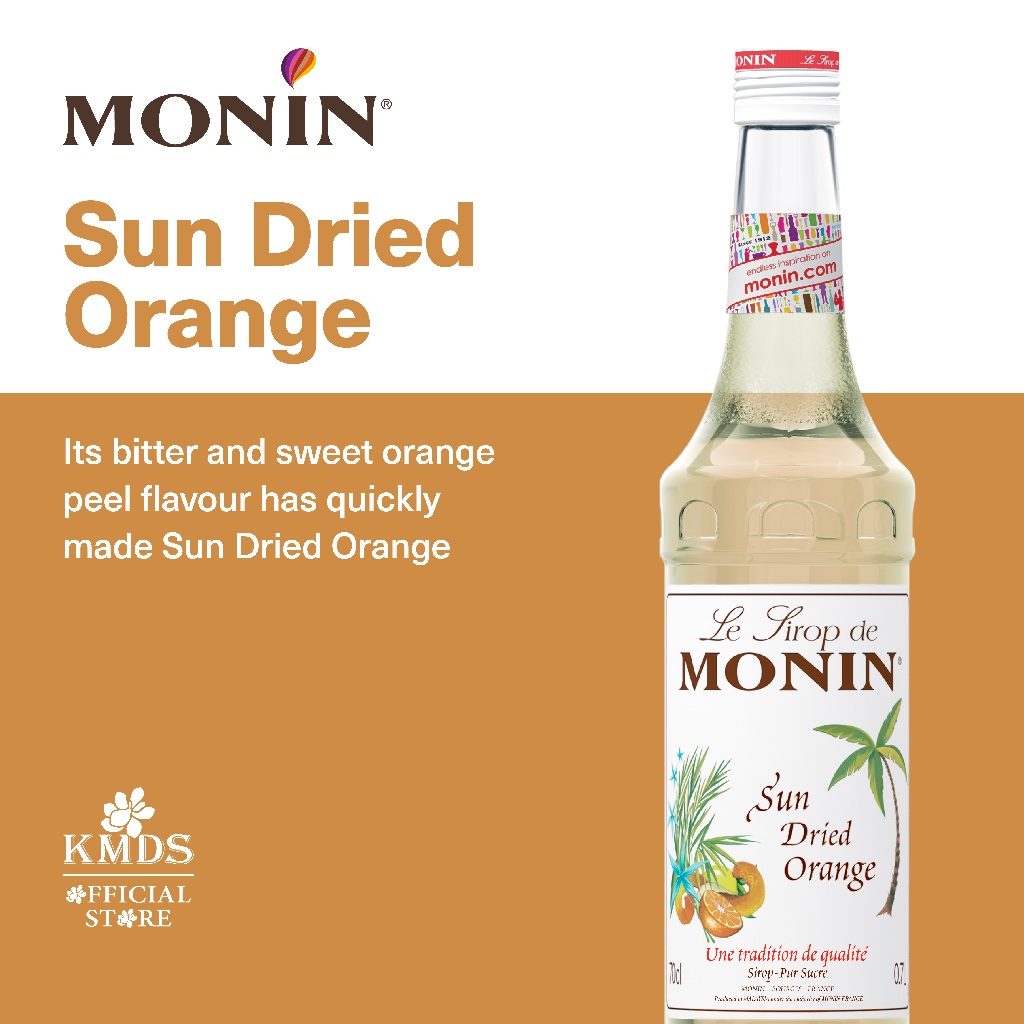 

MONIN SUN DRIED ORANGE SYRUP 70CL / 700ML