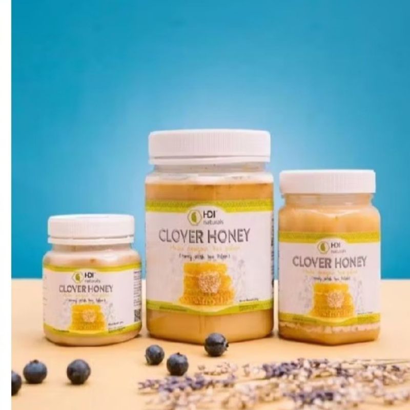 

clover honey 1kg,500gr,250gr exp 2026 free sendok kayu