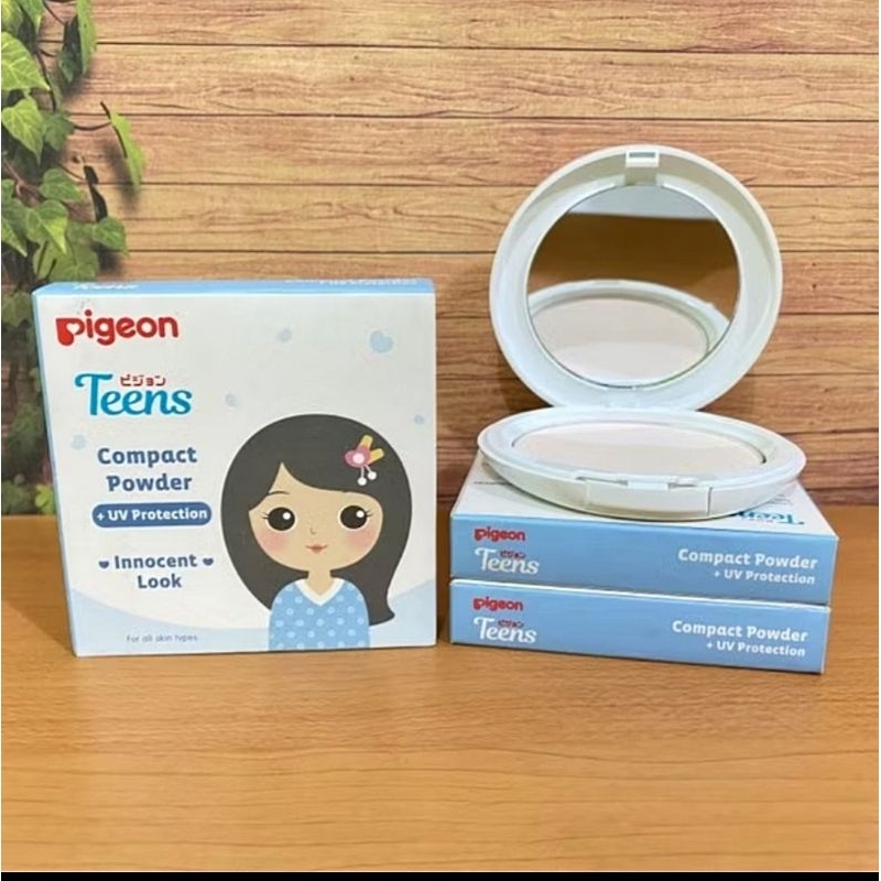 PIGEON TEENS COMPACT POWDER UV PROTECTION | Bedak Padat Pigeon Full & Refill