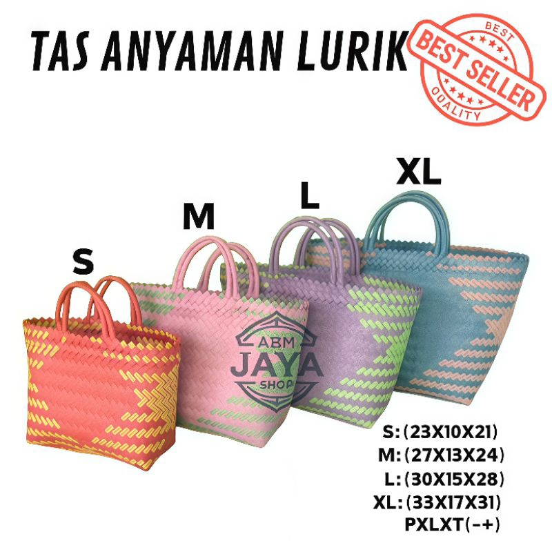 tas anyaman plastik lurik // tas hajatan // tas jinjing