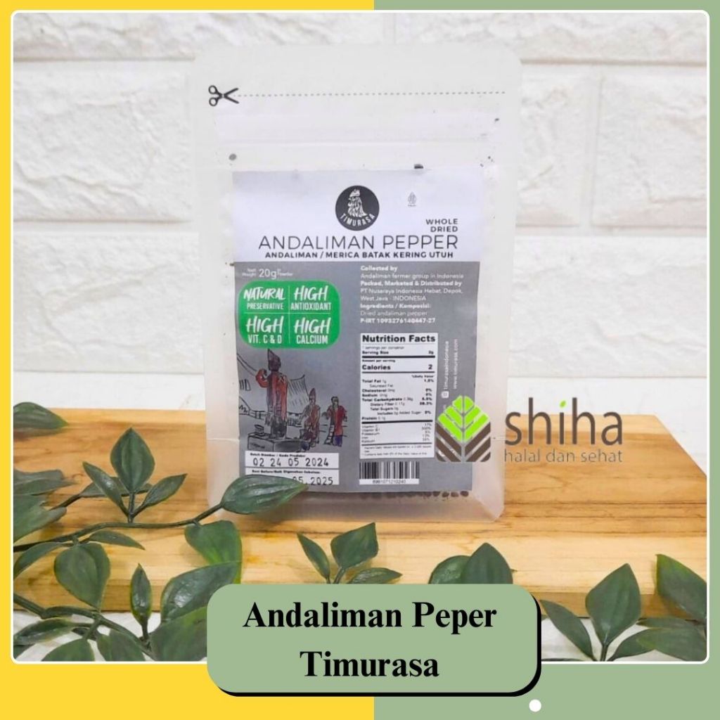 

SHIHA - Andaliman Pepper Timurasa 20gr | Merica Batak Kering Timur Rasa
