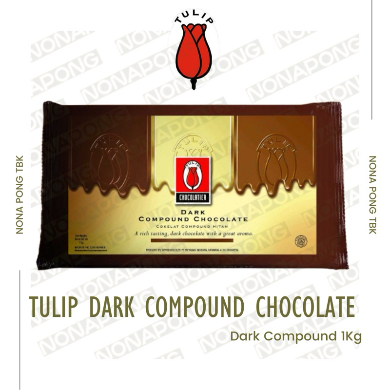 

Coklat Compound | Dark Coklat Compound | Darck Chocolate Compound | Coklat Tulip | Tulip Dark Chocolate Compound | Tulip Dark Chocolate Compound 1Kg