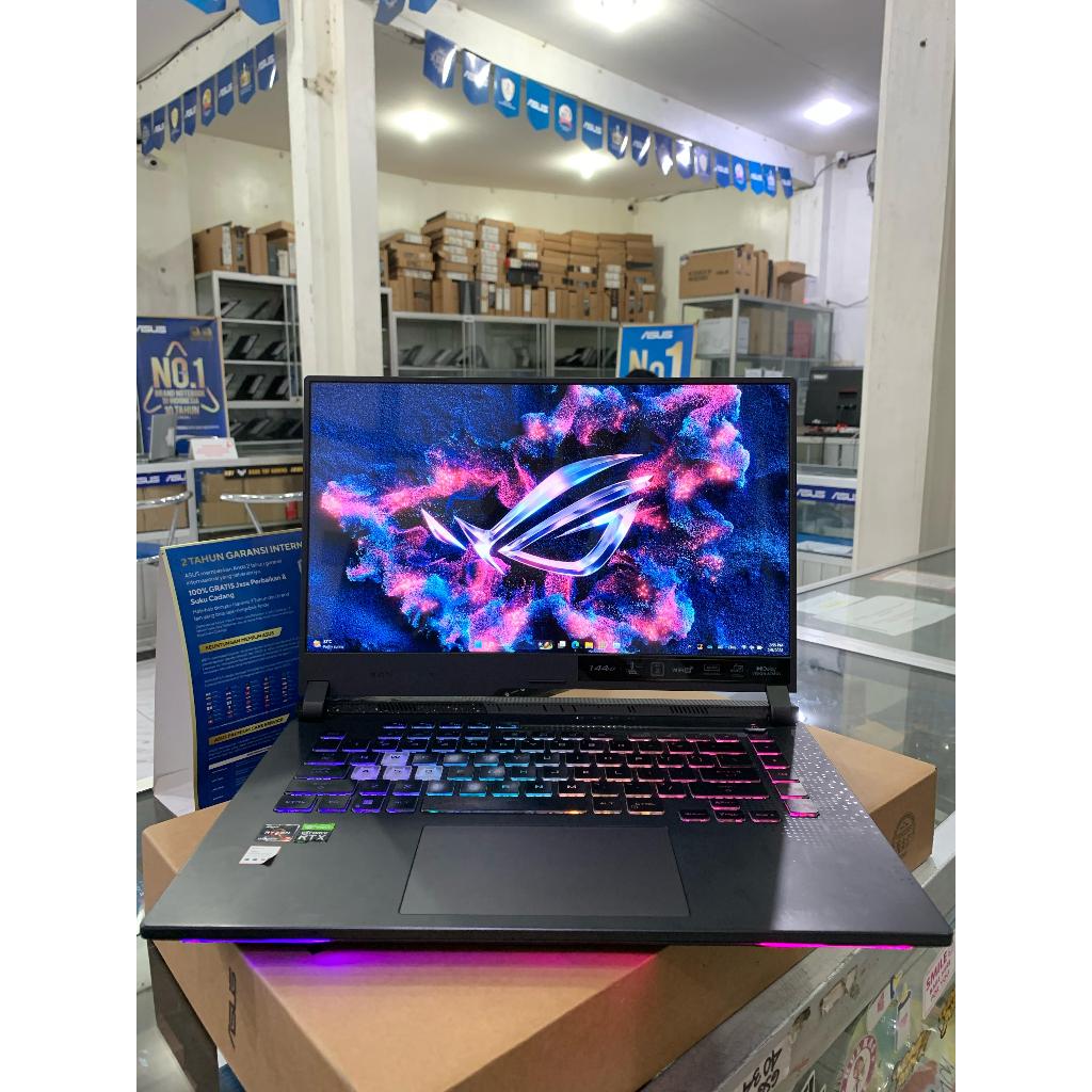 LAPTOP GAMING ASUS ROG STRIX G513RC Ryzen 7-6 RAM 8GB/SSD 512GB RTX 3050 4GB LAYAR15,6FHD LIKENEW