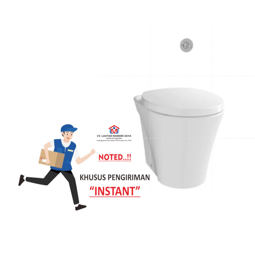 KURIR INSTANT Kloset Duduk TOTO CW824NPJ/TV150NRNV3N