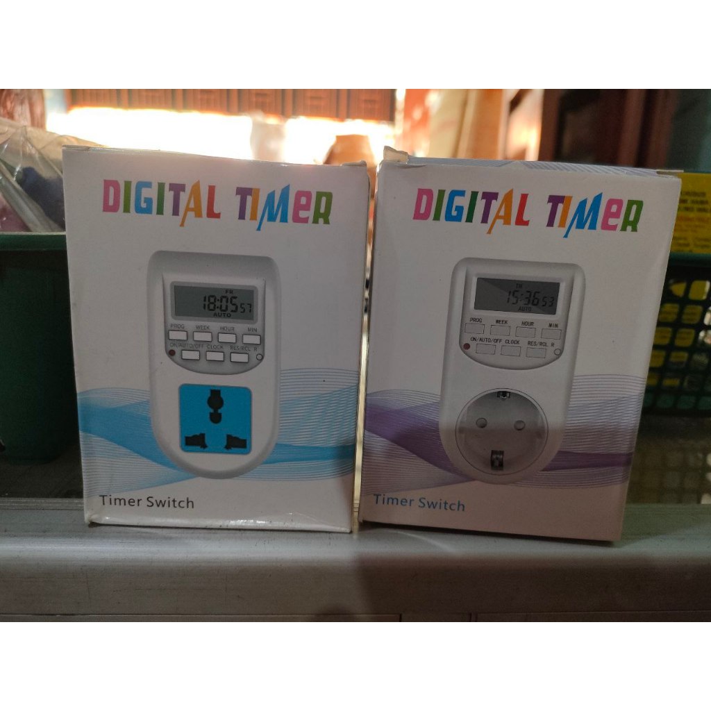 Stop Kontak Timer Digital Analog Timer Colok Stop Kontak Colok Pengatur Waktu