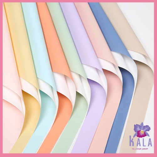 

20 Lembar Kertas Buket White BiColor Cellophane Flower Wrapping KB6121