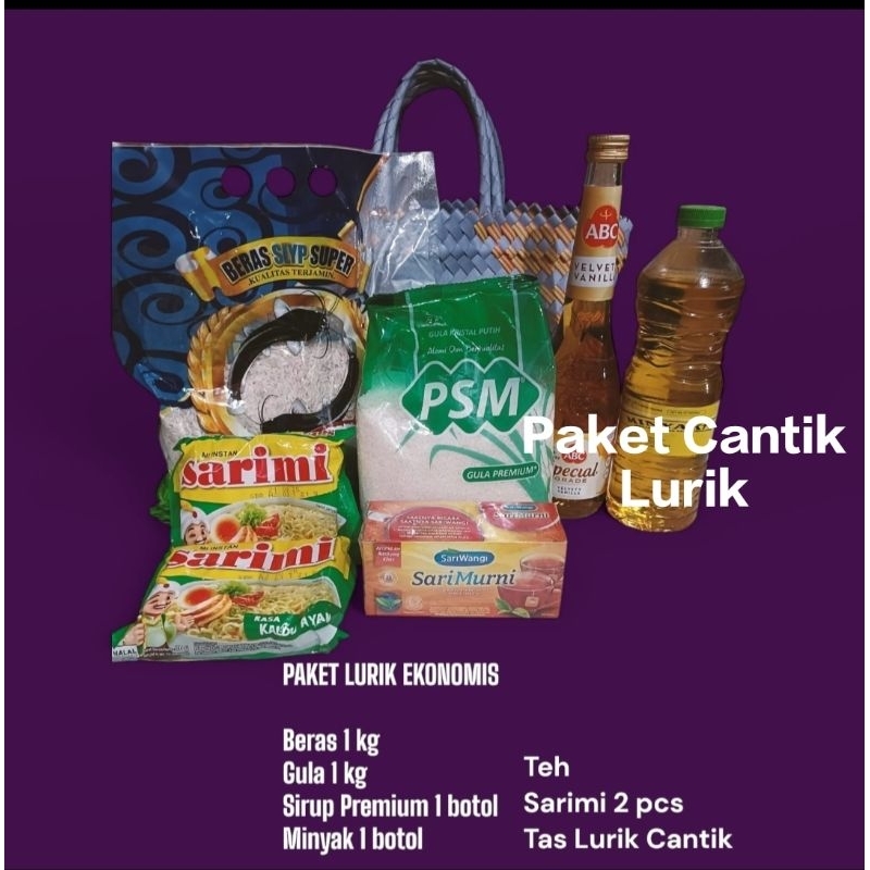 

Paket Sembako Cantik Tas Lurik. Isi komplit. Paket berbagi