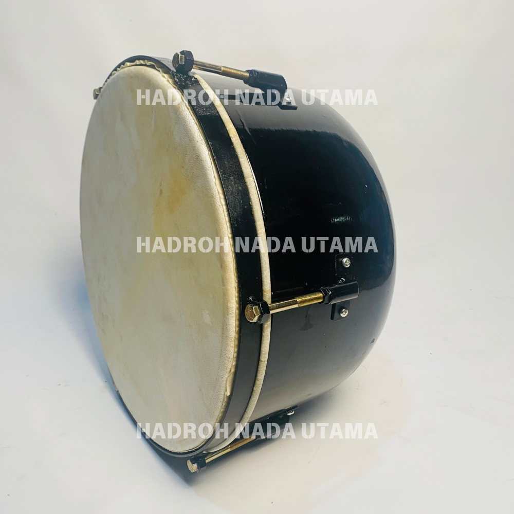 Bass  Hadroh  Mangkok Jepara Motif  Ukuran 16 inch Bass Rebana Qasidah Bas Mangkok Terbangan Bass Ma