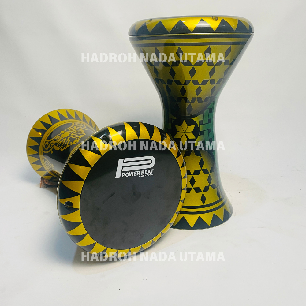 Darbuka Alumunium Kualitas Super Darbuka Hadroh Marawis Banjari 8inch Motif Bintang - HNU