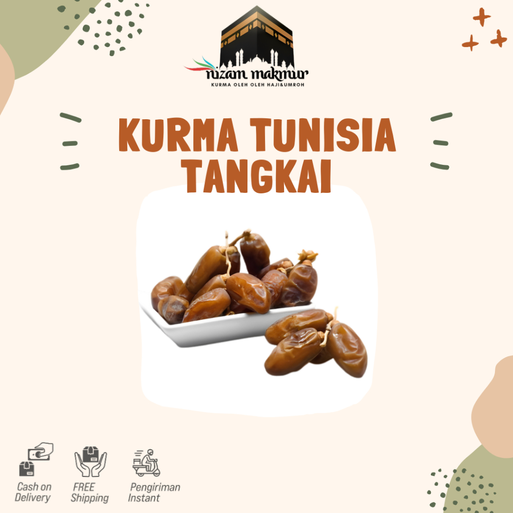 

KURMA TUNISIA TANGKAI/KURMA TANGKAI 250GR/500GR/1KG