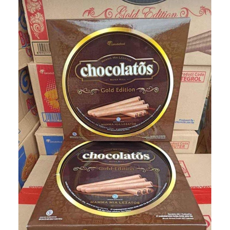 

Kue Lebaran | Kue Oleh - Oleh | Kue Hajatan | Kue Kaleng | Chocolatos Gold Edition Kaleng