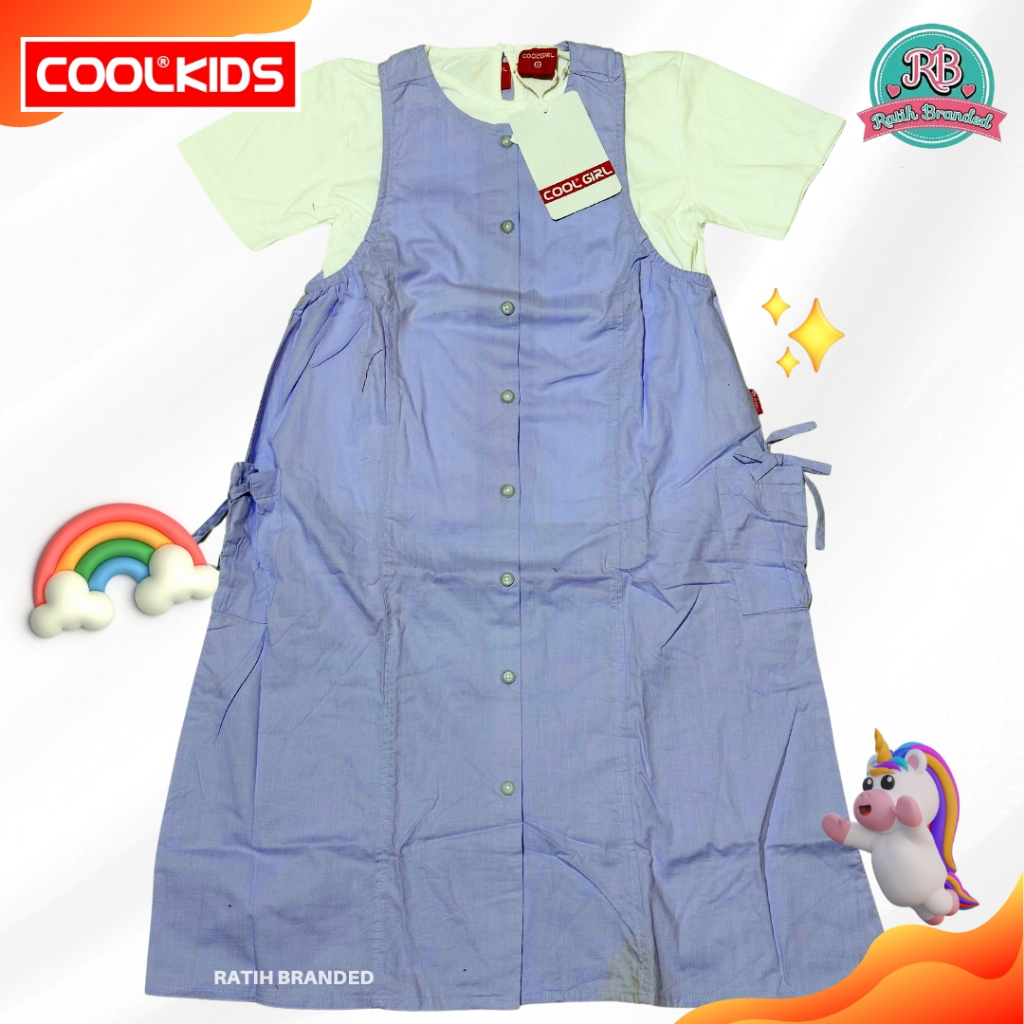Cool Kids Cool Girl dress anak perempuan biru branded matahari model terbaru dress original promo