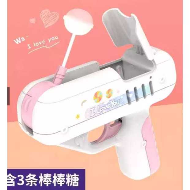 MAINAN ANAK PISTOL PERMEN LOLIPOP / MAINAN ANAK TEMBAKAN PISTOL PERMEN LOLIPOP / CANDY GUN / LOLIPOP