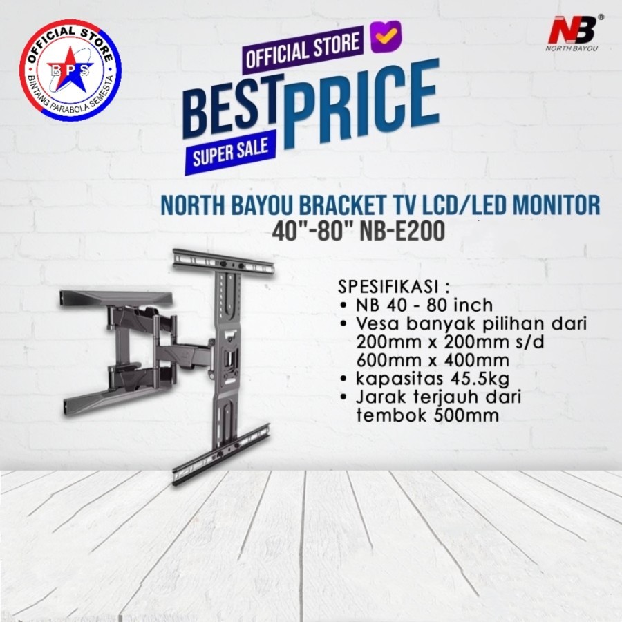 Bracket tv 40inchi-80inchi breket tv swivel led lcd 40''42''43''50''55''60''70''80'' braket tv dindi