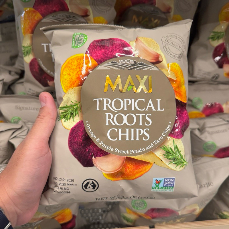 

Tropical Roots Chips MAXI Sweet Potato Chips Keripik Taro Premium