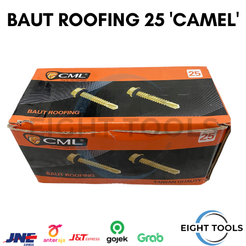 Baut Roofing / Skrup Roofing "CAMEL" 25mm, 2,5cm (500 pcs)