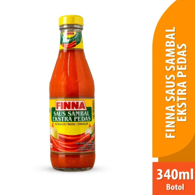 

Finna Saus Sambal Ekstra Pedas Botol 340ml
