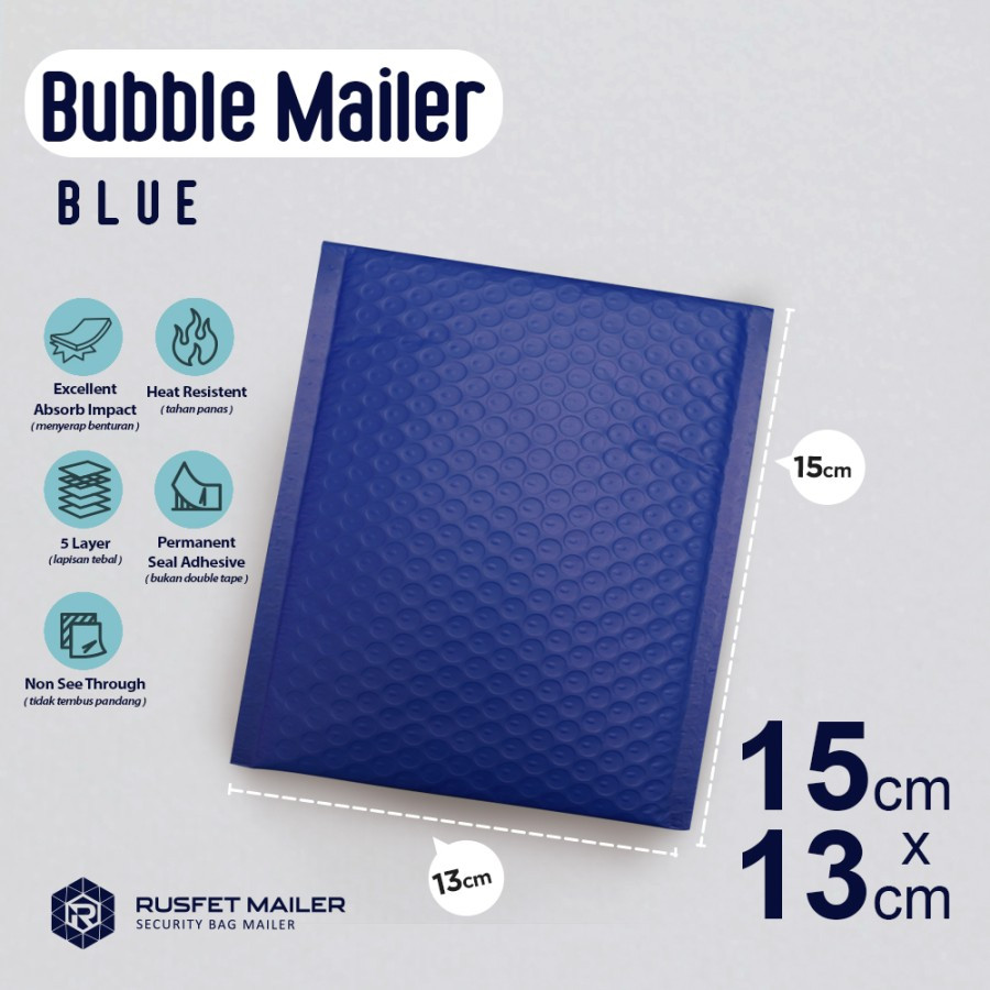 

Amplop Bubble Mailer Electric Blue 15x13 Bubble Mailer Envelope Rusfet Bubble Packing