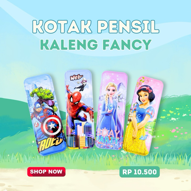 

Kotak Pensil Kaleng Besi Karakter Fancy
