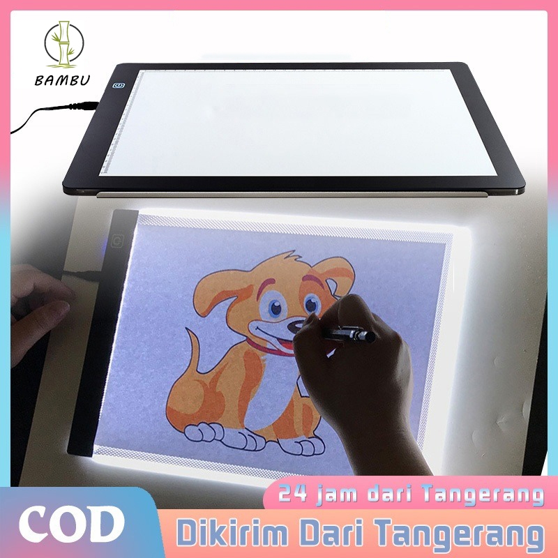 

A3/A4 LED Drawing Tracing Board Stensil Board Papan Jiplak Gambar LED Anak Dewasa Copy Board Papan LED Light Pad Ultra Slim