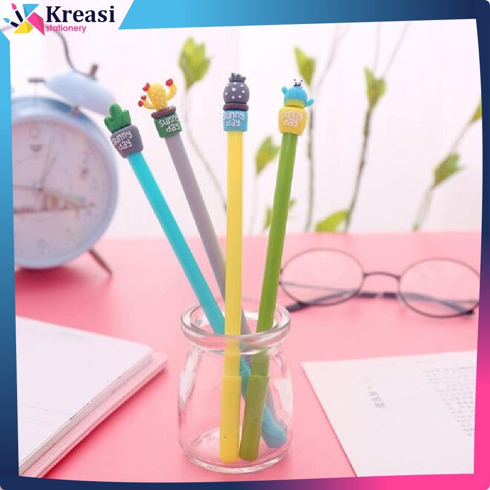 

Pulpen Lucu Unik Bentuk Pot Kaktus / Pulpen Gel Karakter Kaktus / Pena Kaktus / Bolpen Gel Kreasi Stationery A16