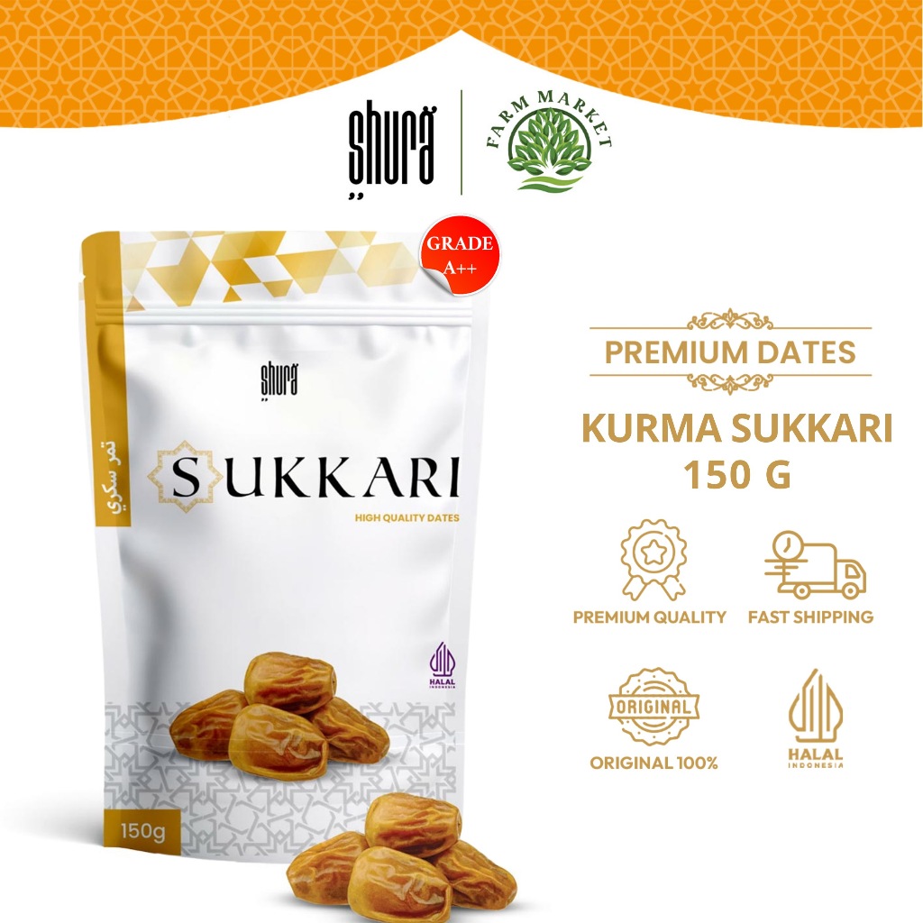 

Shura Kurma Dates Sukari 150gr Premium Original High Quality