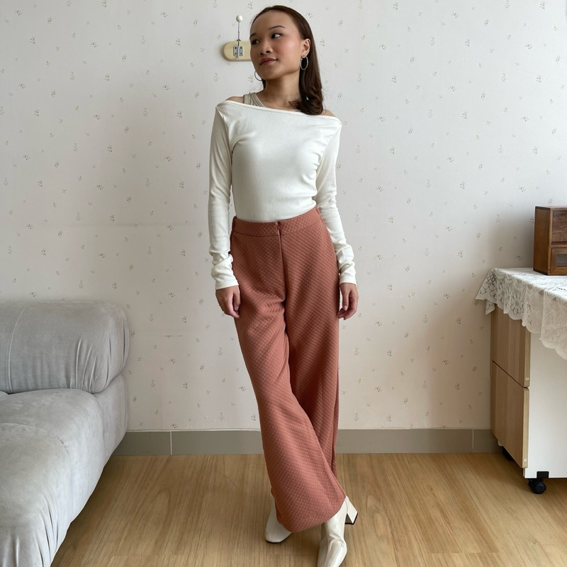 Bling It On -  Waffle Knit Pants