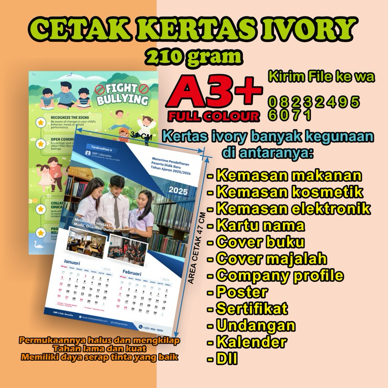 

CETAK IVORY A3+ 210 GRAM