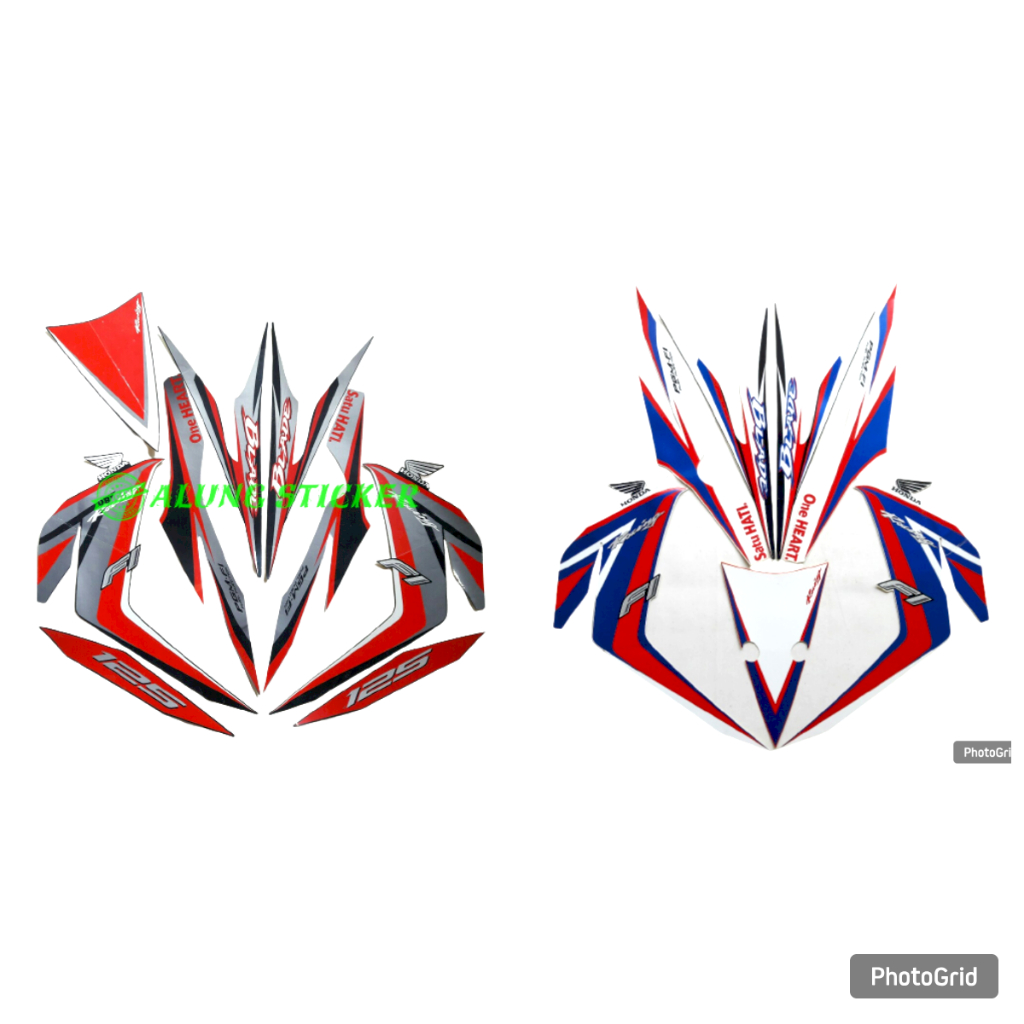 STIKER STRIPING LIS LES BODY MOTOR BLADE 125 FI 2015 R STANDAR