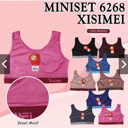 Grosir Miniset bra katun bahan rajut untuk Remaja Xissmei Piaoli