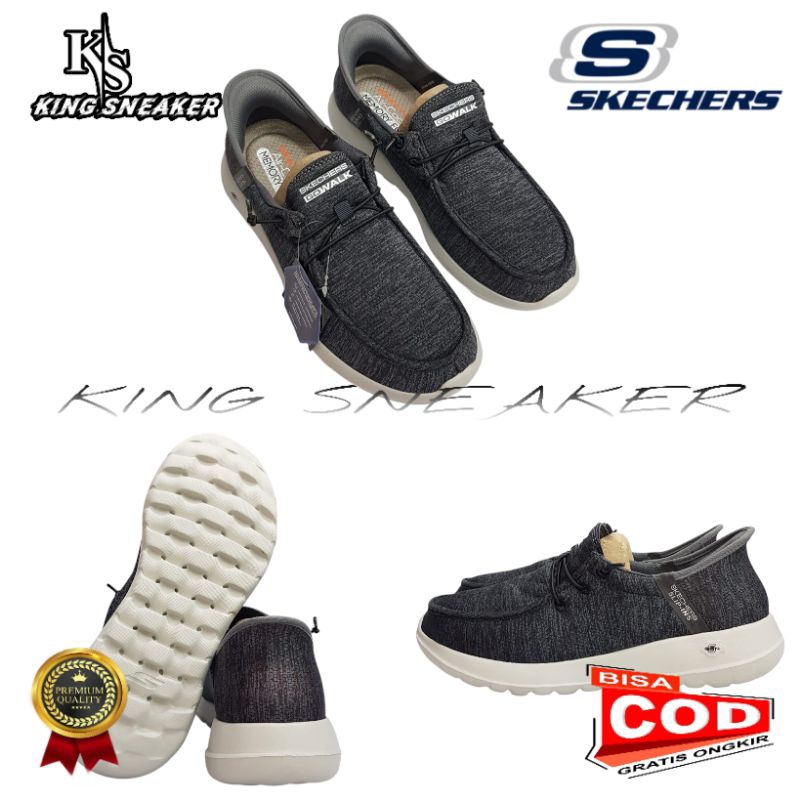 SKECHER SLIP INS GOWALK MAX / SEPATU SKECHERS GOWALK / SEPATU PRIA / SKECHERS PRIA GOWALK / SEPATU S