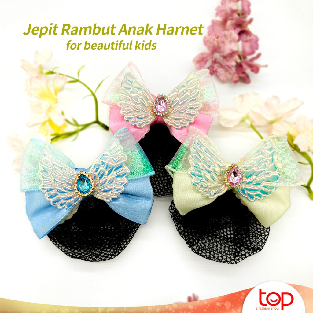 Jepit rambut anak harnet cepol siswi net jaring cepol anak/cepol rambut/hairnet anak/hairnet ballet/